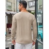 image:imageCOOFANDY Mens Long Sleeve Tee Shirts Crew Neck Casual Soft TeesLight Khaki
