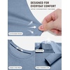 image:imageCOOFANDY Mens Long Sleeve Tee Shirts Knit Crew Neck Shirts Casual PulloverLight Blue