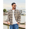 image:imageCOOFANDY Mens Long Sleeve Tee Shirts Stretch Crew Neck Tee Shirts Casual T Shirts for MenAwhite