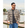 image:imageCOOFANDY Mens Long Sleeve Tee Shirts Stretch Crew Neck Tee Shirts Casual T Shirts for MenDark Grey