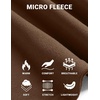 image:imageCOOFANDY Mens Mock Neck Shirts Fleece Long Sleeve Tops Basic Pullover TShirts2 PcsblackBrown