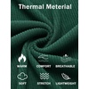 image:imageCOOFANDY Mens Mock Neck Sweater Lightweight Ribbed Knit Casual PulloverDark Green