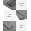 image:imageCOOFANDY Mens Mock Turtleneck Long Sleeve Shirts Basic Thermal Turtle Neck Undershirt Lightweight Pullover Sweaters TopTwo Pack  BlackLight Grey