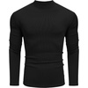 image:imageCOOFANDY Mens Mock Turtleneck Long Sleeve Shirts Slim Fit Basic TShirt Ribbed Pullover Sweater1 Packblack