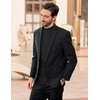 image:imageCOOFANDY Mens Mock Turtleneck Long Sleeve Shirts Slim Fit Basic TShirt Ribbed Pullover Sweater1 Packblack