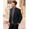 image:imageCOOFANDY Mens Mock Turtleneck Long Sleeve Shirts Slim Fit Basic TShirt Ribbed Pullover Sweater1 Packdark Grey