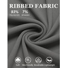 image:imageCOOFANDY Mens Mock Turtleneck Long Sleeve Shirts Slim Fit Basic TShirt Ribbed Pullover Sweater1 Packdark Grey