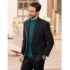 image:imageCOOFANDY Mens Mock Turtleneck Long Sleeve Shirts Slim Fit Basic TShirt Ribbed Pullover Sweater1 Packgreen