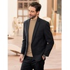 image:imageCOOFANDY Mens Mock Turtleneck Long Sleeve Shirts Slim Fit Basic TShirt Ribbed Pullover Sweater1 Packkhaki