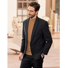 image:imageCOOFANDY Mens Mock Turtleneck Long Sleeve Shirts Slim Fit Basic TShirt Ribbed Pullover Sweater1 Packlight Brown