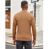 image:imageCOOFANDY Mens Mock Turtleneck Long Sleeve Shirts Slim Fit Basic TShirt Ribbed Pullover Sweater1 Packlight Brown