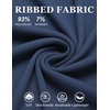 image:imageCOOFANDY Mens Mock Turtleneck Long Sleeve Shirts Slim Fit Basic TShirt Ribbed Pullover Sweater1 Packnavy Blue