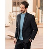 image:imageCOOFANDY Mens Mock Turtleneck Long Sleeve Shirts Slim Fit Basic TShirt Ribbed Pullover SweaterGreenish Blue