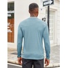 image:imageCOOFANDY Mens Mock Turtleneck Long Sleeve Shirts Slim Fit Basic TShirt Ribbed Pullover SweaterGreenish Blue