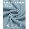 image:imageCOOFANDY Mens Mock Turtleneck Long Sleeve Shirts Slim Fit Basic TShirt Ribbed Pullover SweaterGreenish Blue