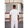 image:imageCOOFANDY Mens Polo Shirts Textured Knit Short Sleeve Stretch Casual ShirtsWhite