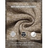 image:imageCOOFANDY Mens Quarter Button Pullover Sweater Mock Neck Thermal FleeceLight Khaki