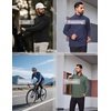 image:imageCOOFANDY Mens Quarter Zip Pullover Athletic Golf Mock Neck SweatshirtOffwhite