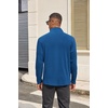 image:imageCOOFANDY Mens Quarter Zip Pullover Sweater Mock Neck Sweatshirt Casual PoloRoyal Blue