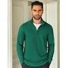 image:imageCOOFANDY Mens Quarter Zip Up Pullover Lightweight Mock Neck SweatshirtDark Green