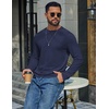 image:imageCOOFANDY Mens T Shirts Long Sleeve Cotton Blend TShirts Crew Neck Soft Casual Basic Tee ShirtsNavy Blue