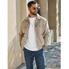 image:imageCOOFANDY Mens T Shirts Long Sleeve Cotton Blend TShirts Crew Neck Soft Casual Basic Tee ShirtsWhite