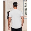 image:imageCOOFANDY Mens TShirts Henley Short Sleeve Cotton Shirts Button Tee TopsWhite