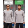 image:imageCOOFANDY Mens Thermal Shirt Regular Fit Fleece Lined Athletic Base LayerDark Grey
