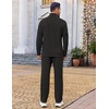image:imageCOOFANDY Mens Track suit 2 Piece Athletic Sweatsuit Casual Sport Outfit SetAll Black