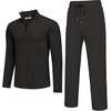 image:imageCOOFANDY Mens Track suit 2 Piece Athletic Sweatsuit Casual Sport Outfit SetAll Black