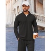 image:imageCOOFANDY Mens Track suit 2 Piece Athletic Sweatsuit Casual Sport Outfit SetAll Black