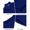 image:imageCOOFANDY Mens Track suit 2 Piece Athletic Sweatsuit Casual Sport Outfit SetDenim Blue