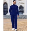 image:imageCOOFANDY Mens Track suit 2 Piece Athletic Sweatsuit Casual Sport Outfit SetDenim Blue