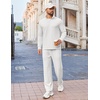 image:imageCOOFANDY Mens Track suit 2 Piece Athletic Sweatsuit Casual Sport Outfit SetWhite