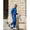 image:imageCOOFANDY Mens Tracksuit 2 Piece Relaxed Fit Halfzip Sweatsuits Athletic Running Jogging Suit SetsBlue