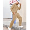 image:imageCOOFANDY Mens Tracksuit 2 Piece Relaxed Fit Halfzip Sweatsuits Athletic Running Jogging Suit SetsKhaki