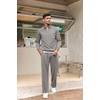 image:imageCOOFANDY Mens Tracksuit 2 Piece Relaxed Fit Halfzip Sweatsuits Athletic Running Jogging Suit SetsLight Grey