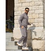 image:imageCOOFANDY Mens Tracksuit 2 Piece Relaxed Fit Halfzip Sweatsuits Athletic Running Jogging Suit SetsLight Grey