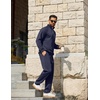 image:imageCOOFANDY Mens Tracksuit 2 Piece Relaxed Fit Halfzip Sweatsuits Athletic Running Jogging Suit SetsNavy Blue