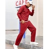 image:imageCOOFANDY Mens Tracksuit 2 Piece Relaxed Fit Halfzip Sweatsuits Athletic Running Jogging Suit SetsRed