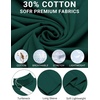 image:imageCOOFANDY Mens Turtleneck T Shirts Long Sleeve Slim Fit Thermal TopsDark Green