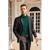 image:imageCOOFANDY Mens Turtleneck T Shirts Long Sleeve Slim Fit Thermal TopsDark Green