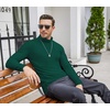 image:imageCOOFANDY Mens Turtleneck T Shirts Long Sleeve Slim Fit Thermal TopsDark Green