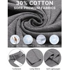image:imageCOOFANDY Mens Turtleneck T Shirts Long Sleeve Slim Fit Thermal TopsGrey