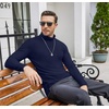 image:imageCOOFANDY Mens Turtleneck T Shirts Long Sleeve Slim Fit Thermal TopsNavy Blue