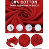 image:imageCOOFANDY Mens Turtleneck T Shirts Long Sleeve Slim Fit Thermal TopsRed