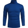 image:imageCOOFANDY Mens Turtleneck T Shirts Long Sleeve Slim Fit Thermal TopsRoyal Blue