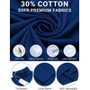 image:imageCOOFANDY Mens Turtleneck T Shirts Long Sleeve Slim Fit Thermal TopsRoyal Blue