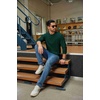 image:imageCOOFANDY Mens Waffle Henley Shirts Long Sleeve Pullover Shirt Casual Knit TShirt Lightweight Basic TeesLake Green