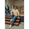 image:imageCOOFANDY Mens Waffle Henley Shirts Long Sleeve Pullover Shirt Casual Knit TShirt Lightweight Basic TeesLight Coffee